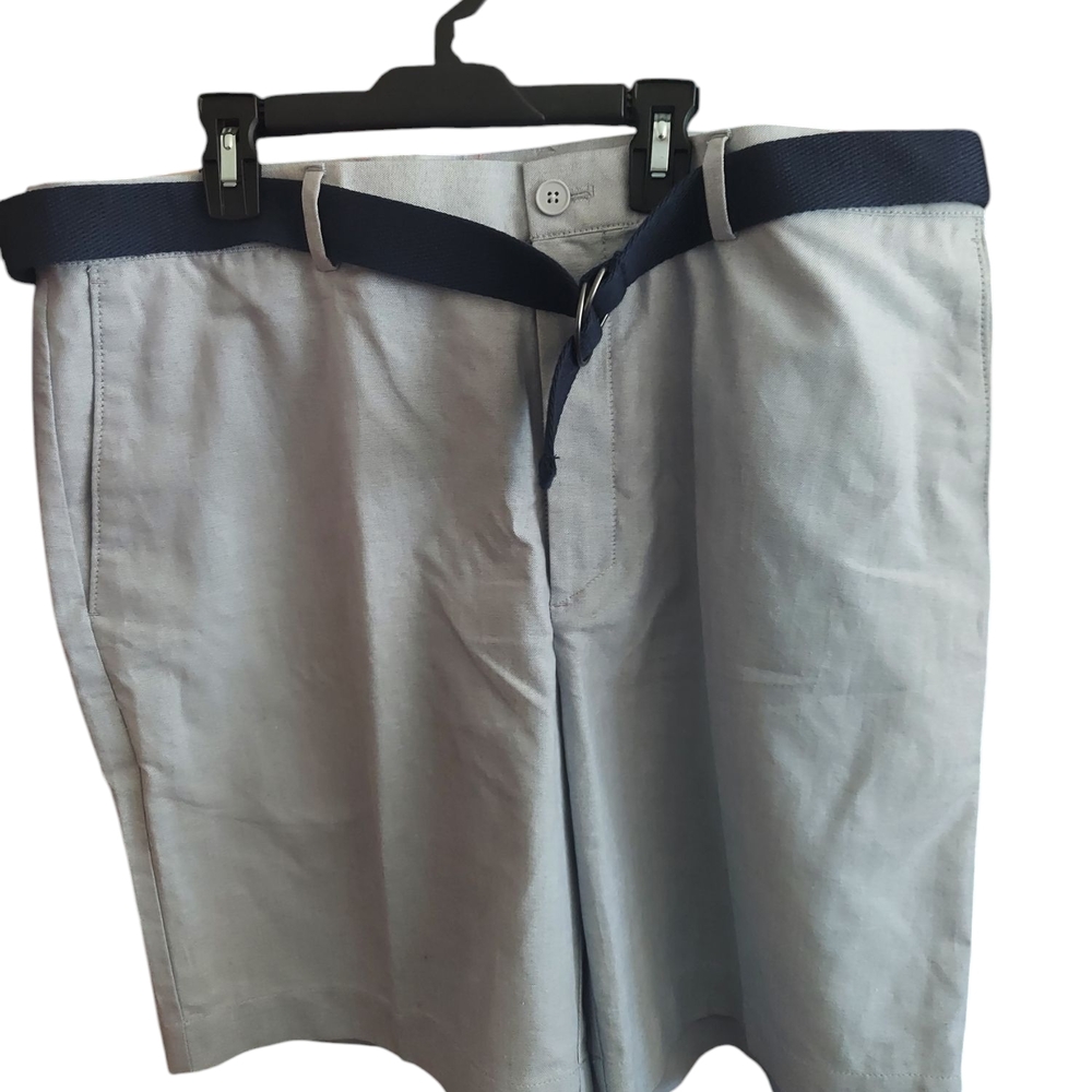 Savane Men's Light Blue Shorts with Navy Trim
